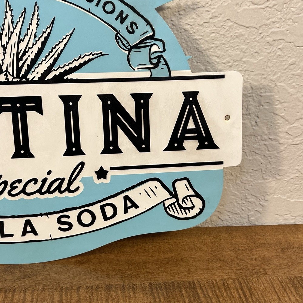 CANTINA ESPECIAL TEQUILA SODA METAL SIGN - Picture 4 of 8